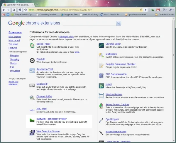 chromextensionsHomepage